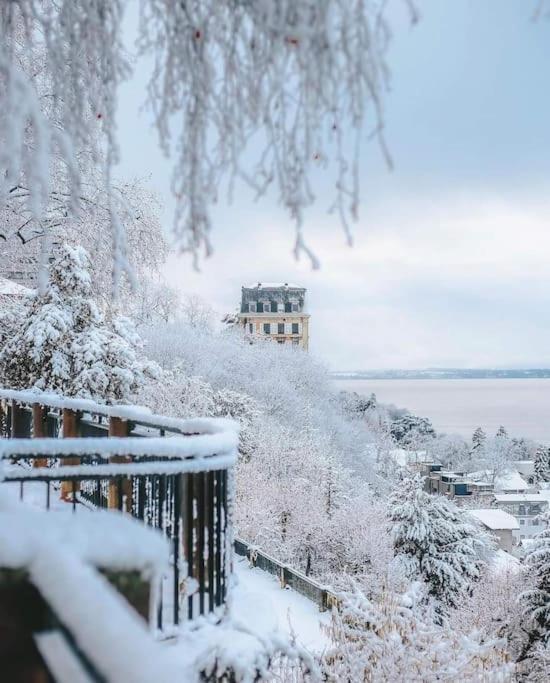 Appartement Avec Vue 180 Sur Le Lac Leman Thonon-les-Bains Extérieur photo